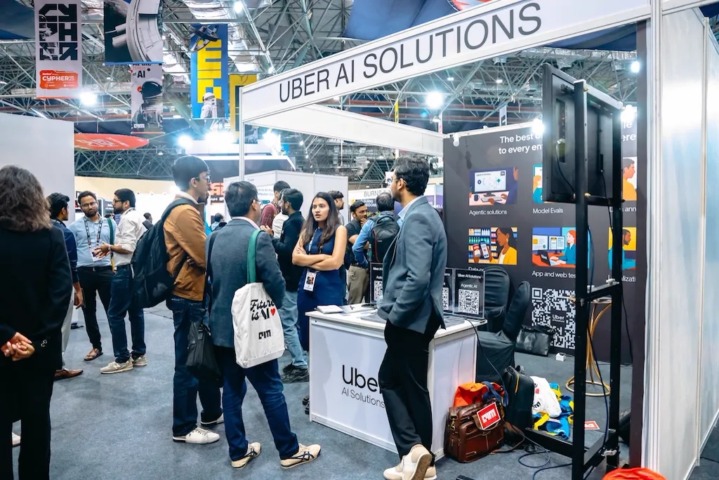 Enterprise AI showcases on the expo floor