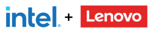 Intel + Lenovo corporate to corporate logo